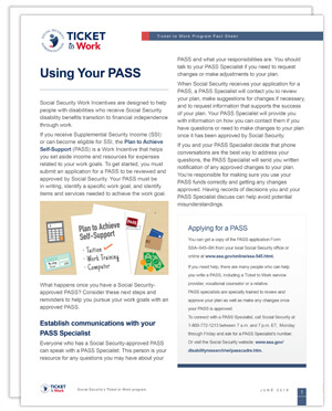 Thumbnail of the Using Your Pass fact sheet