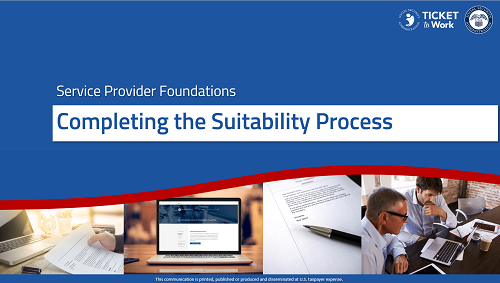 Title Slide of Completing the Suitability Process Module