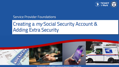 Title Slide of Creating a my Social Security account with Extra Security Module