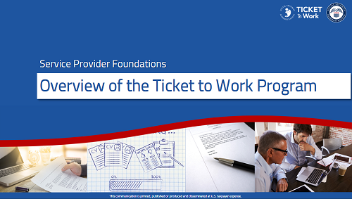 Title Slide of Overview of the Ticket to Work Program Module