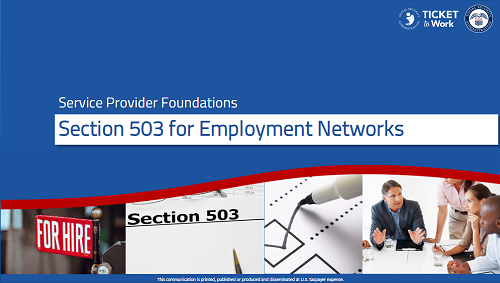 Title Slide of Introduction to Section 503 for ENs Module