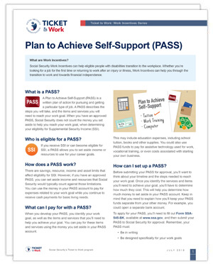Image of the Plan to Achieve Self-Support (PASS) Factsheet