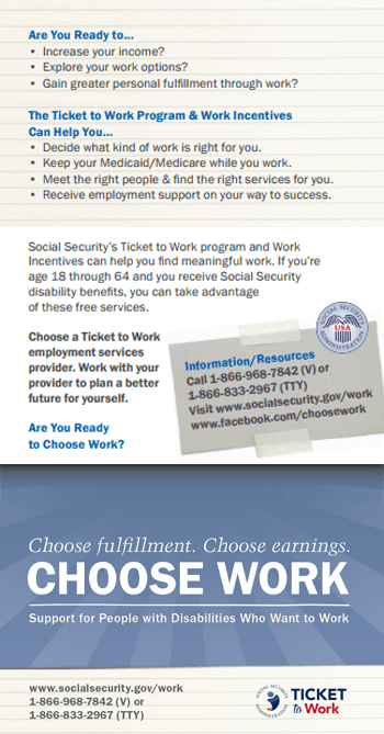 Achieve More with SCORE - Ticket to Work - Social Security